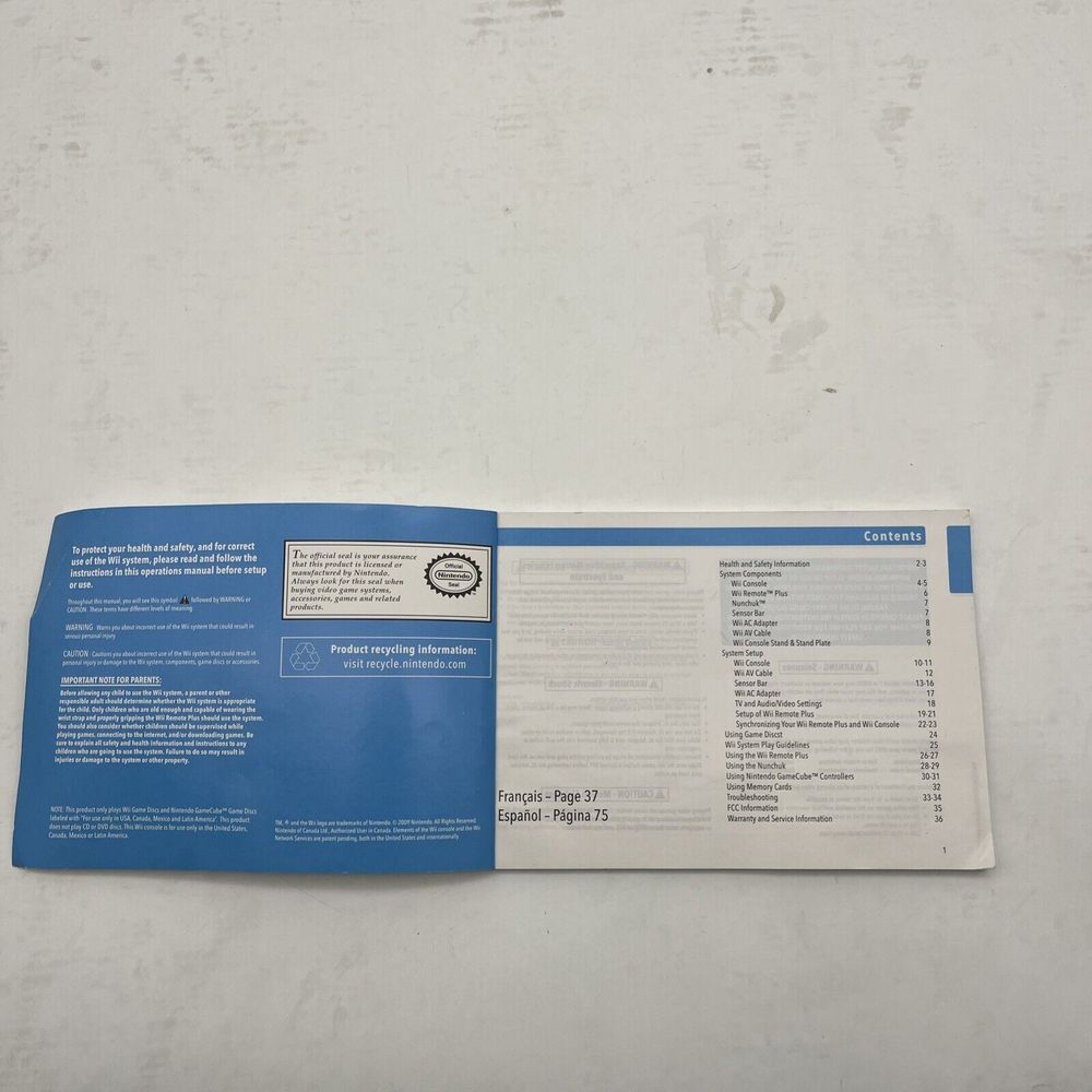 Nintendo wii Operations Manual System Setup Book Only - Picture 3 of 6